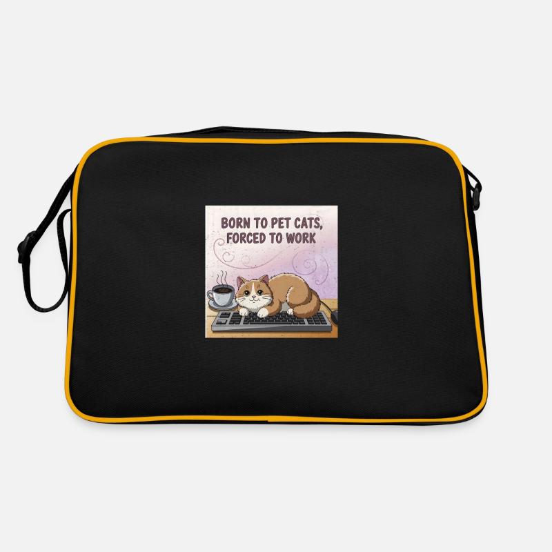 Cat Lover Worker Retro Bag