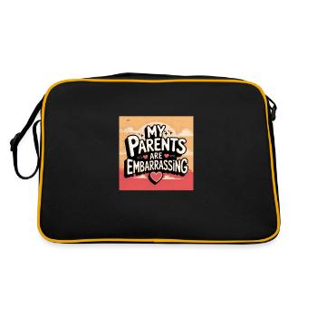 Mes parents sont embarrassants - Sac Retro - noir/or - Dos