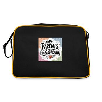 Mes parents sont embarrassants - Sac Retro - noir/or - Dos