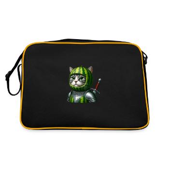 Chevalier chat pastèque - Sac Retro - noir/or - Dos