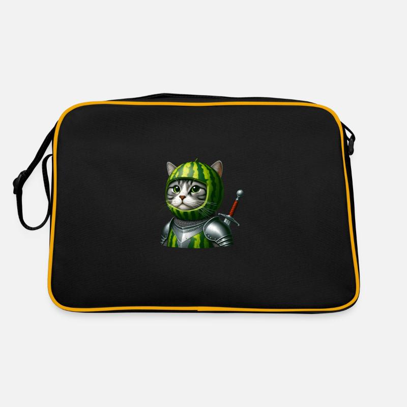 Watermelon Cat Knight Retro Bag