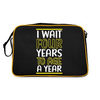 Joyeux anniversaire Année bissextile 29 février Jour bissextile - Sac Retro - noir/or - Dos