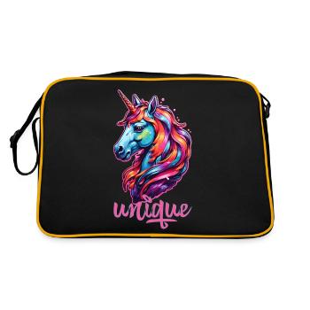 Unique - Retro Bag - black/gold - Back