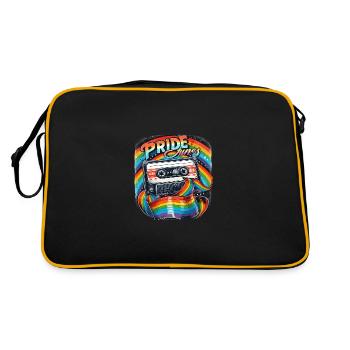 Pride Tunes Cassette arc-en-ciel rétro - Sac Retro - noir/or - Dos