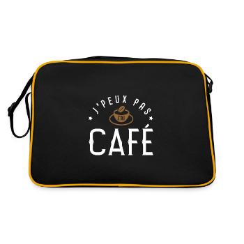 J'peux pas j'ai café cafetier torréfacteur barman - Sac Retro - noir/or - Dos