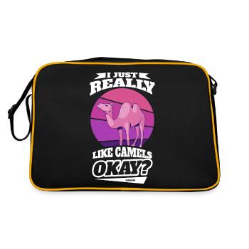 J’aime vraiment les chameaux d’accord - Sac Retro - noir/or - Dos