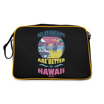 Hawaï - Sac Retro - noir/or - Dos