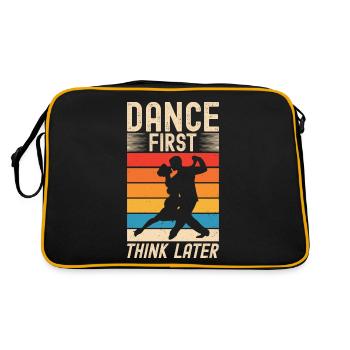 Danse D’abord Penser Plus tard Salon Couple Danse Danse - Sac Retro - noir/or - Dos