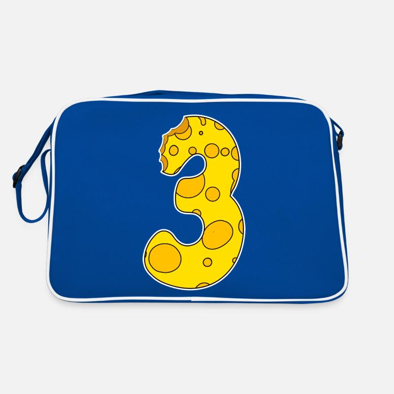 Number 3 - Three - Third Retro Bag