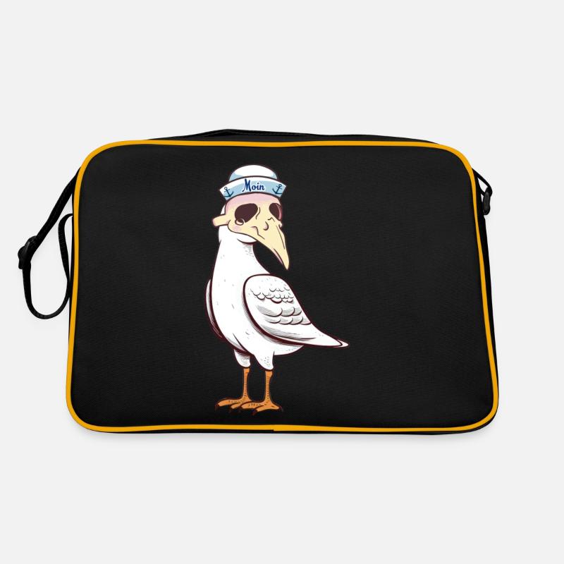 maritim Möwe Möwen Halloween Seefahrt Retro Tasche
