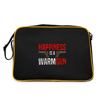 Happiness is a warm gun - Retro Bag - black/gold - Back