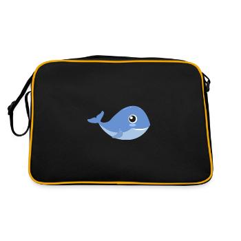 Wal Baby Wal Walbaby Walbaby Walrettung Wale Walfisch Comic - Sac Retro - noir/or - Dos