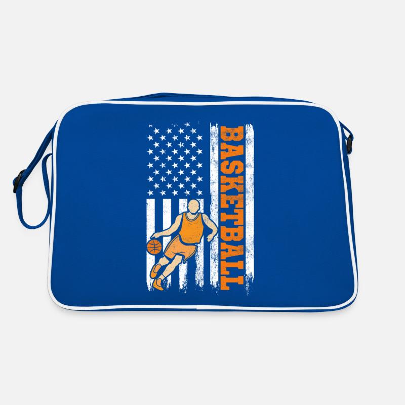 Basket-ball Player American Flag Sac Retro