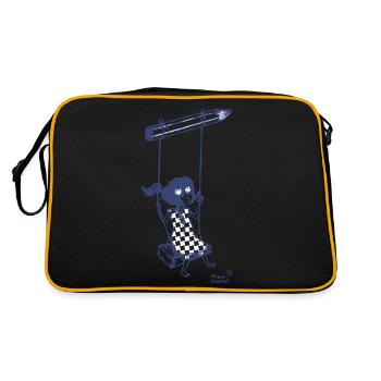 crayon & liberté - Sac Retro - noir/or - Dos