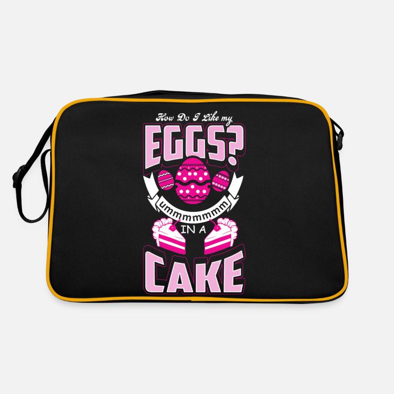 Eggs In A Cake - Baking - EN Retro Tasche