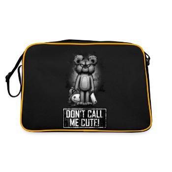 Teddy - Don't Call Me Cute - Retro Bag - black/gold - Back