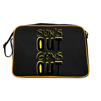 Guns Out - Retro Bag - black/gold - Back