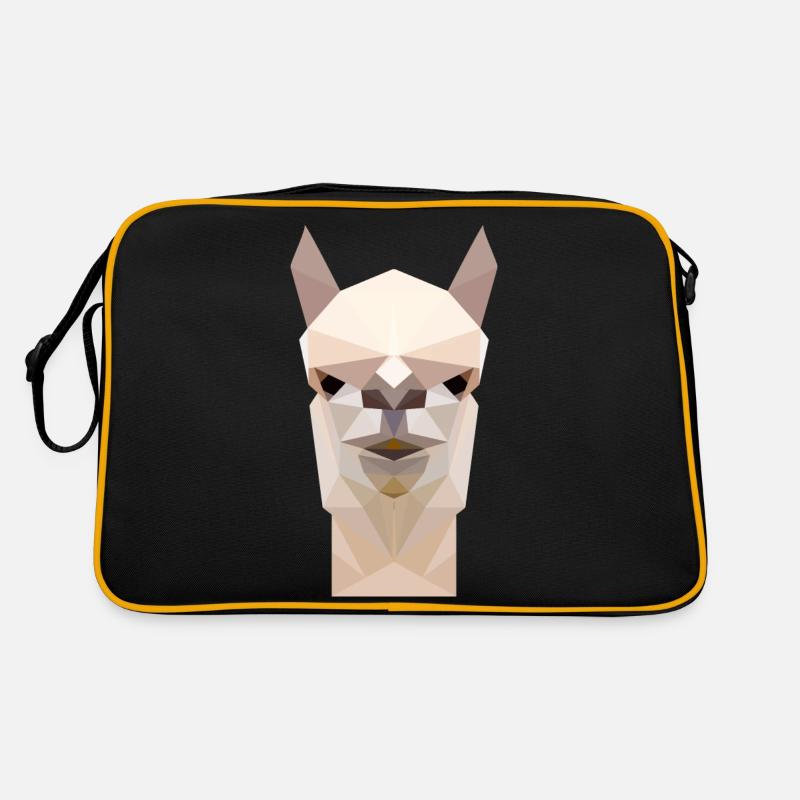 Lama Alpaca Face- polygonal 3d Gift Retro Bag