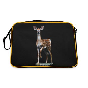 deer - fawn - Retro Bag - black/gold - Back