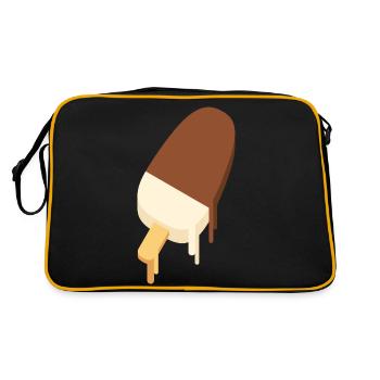 SLURP COLLECTION: EIS AM STIL – SCHOKO-VANILLE - Retro Tasche - Schwarz/Gold - Hinten