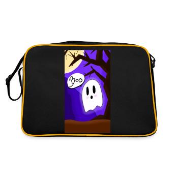 boo Fantome mignon Halloween - Sac Retro - noir/or - Dos