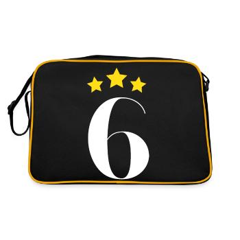 6ème anniversaire étoilé - Sac Retro - noir/or - Dos