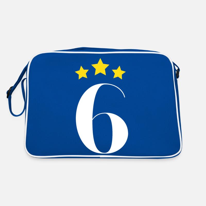 6. Jahrestag Stern Retro Tasche