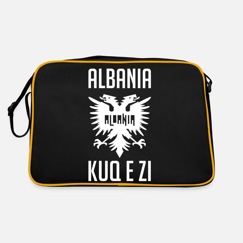 Albanien Adler albanisch Spruch Geschenkidee Retro Tasche