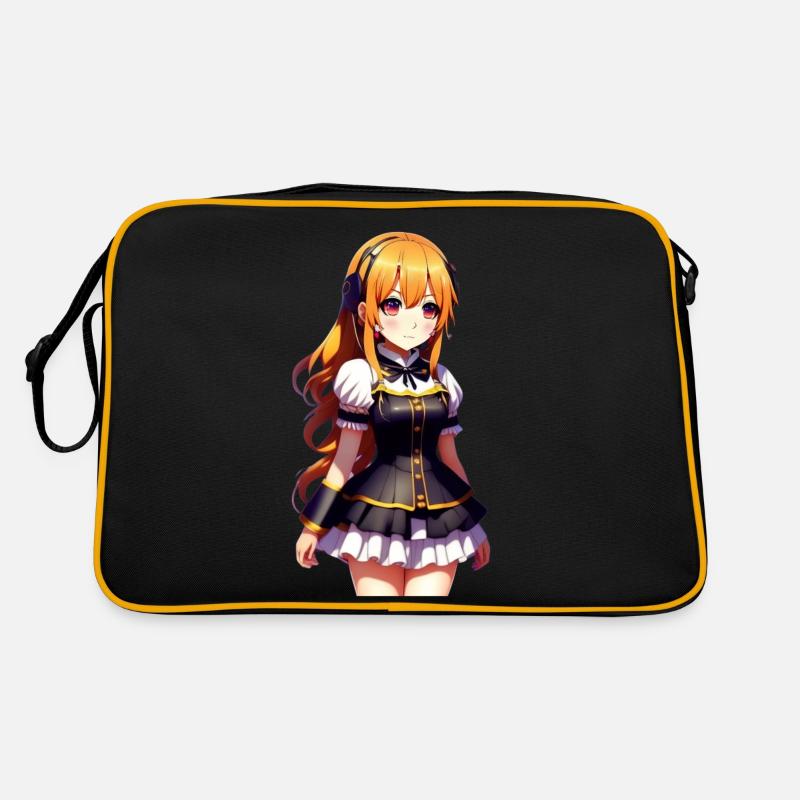 Chibi süßes Mädchen. Chibi Süßes Mädchen Aufkleber Retro Tasche