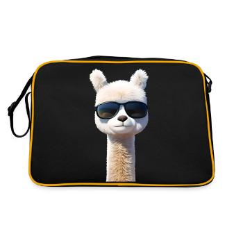 Alpaga avec lunettes de soleil - Sac Retro - noir/or - Dos