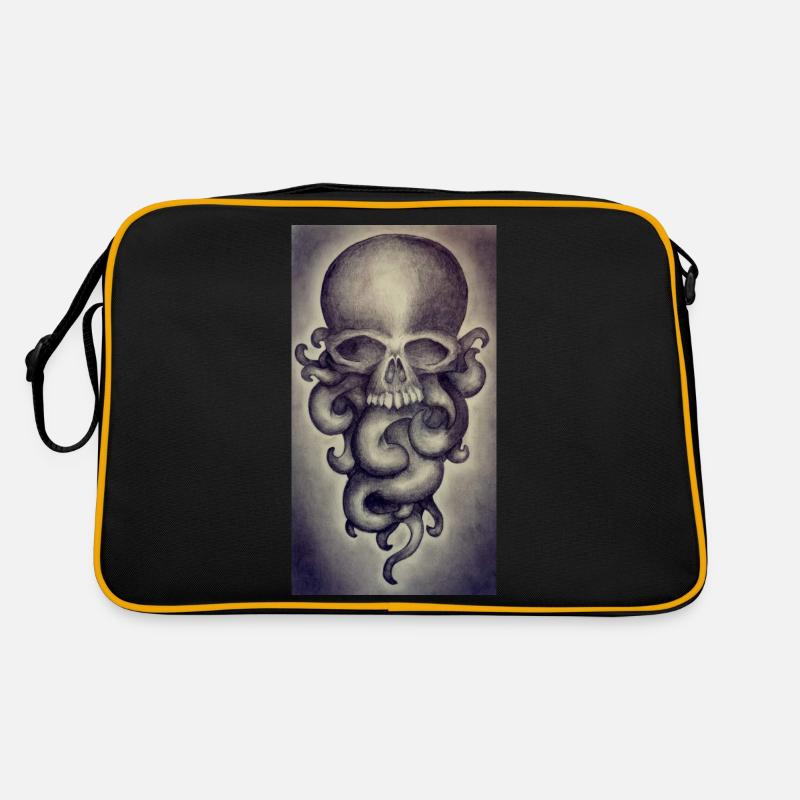 Totenkopf-Logo Retro Tasche