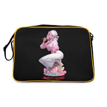 Sweet Dreams - Retro Tasche - Schwarz/Gold - Hinten