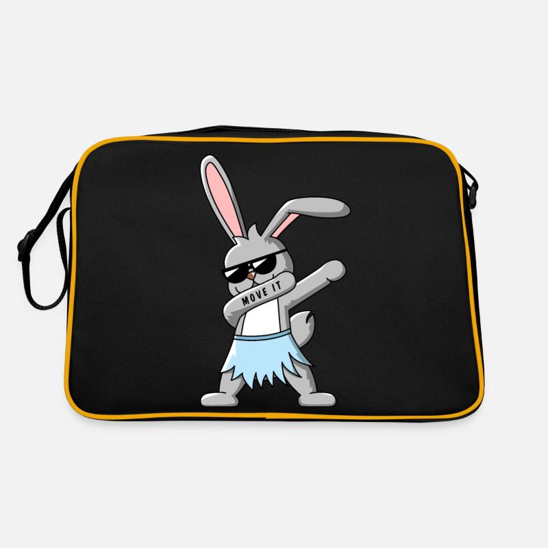 Dabbing Bunny avec Hawaii Rock Design Gift Idea Sac Retro