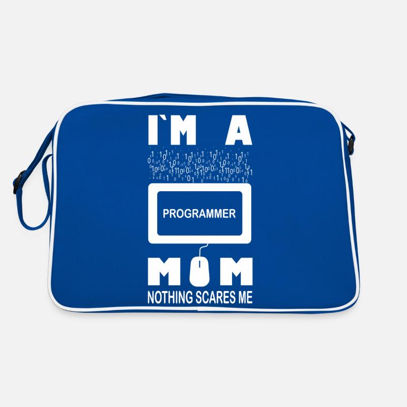 Ich bin eine Programmiererin, Mama, nichts macht mir Angst Retro Tasche