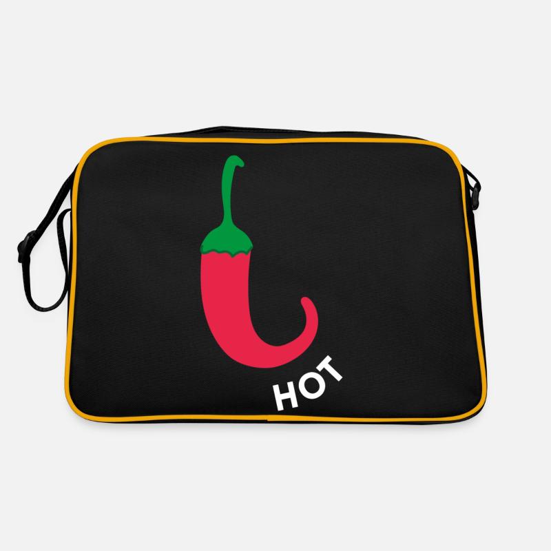 Hot Chili - Retro Tasche - Schwarz/Gold