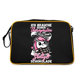 Drôle de cheval disant thérapeute Shetty Pony - Sac Retro - noir/or - Dos