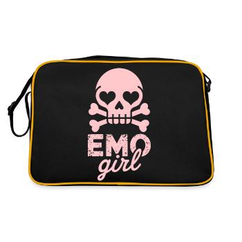 Emo Girl! - Retro Bag - black/gold - Back