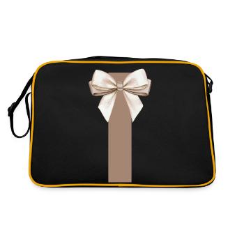 Lettre I Nœud - Sac Retro - noir/or - Dos