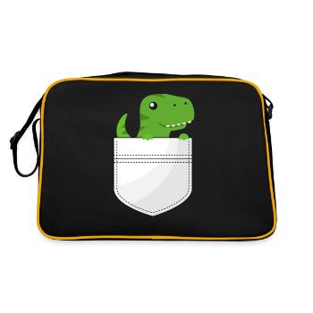 Pocket Dino - Retro Bag - black/gold - Back