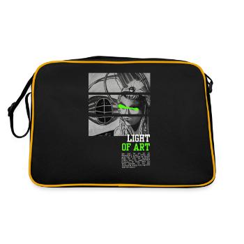 Dolmengöttin 9 - Retro Tasche - Schwarz/Gold - Hinten