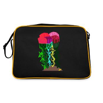 ROSES AND THORNS - Retro Bag - black/gold - Back