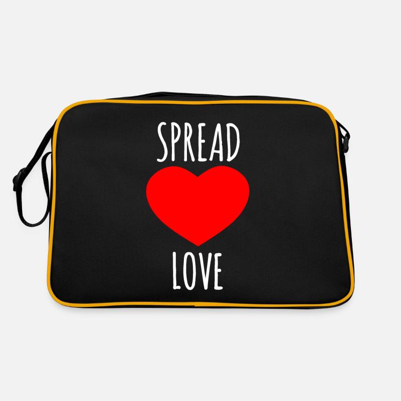 Spread Love : Lover Quote Retro Bag