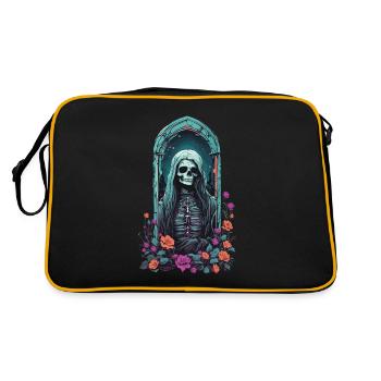 Gothic Pastel Skeleton Lady Victorian Halloween - Retro Bag - black/gold - Back