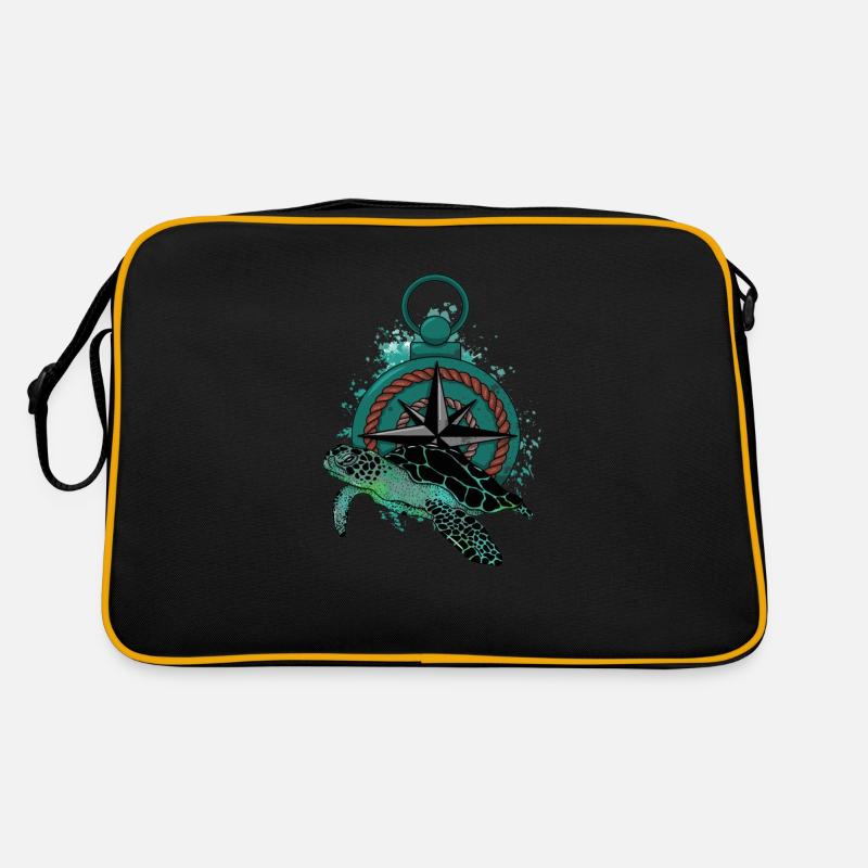 Turtle Compass Retro Tasche