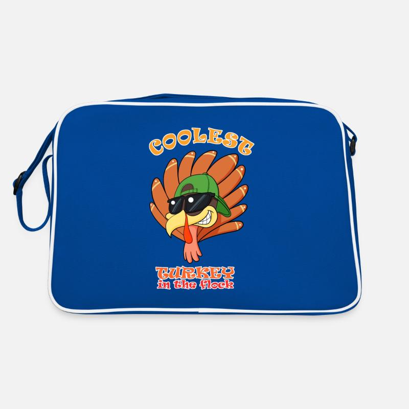 La dinde la plus cool du troupeau Je joyeux Thanksgiving Sac Retro