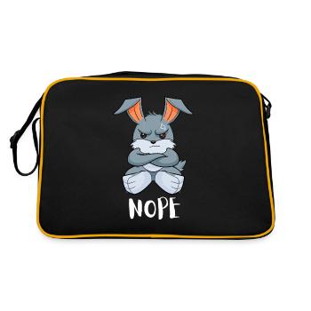Non Lapin paresseux drôle - Sac Retro - noir/or - Dos