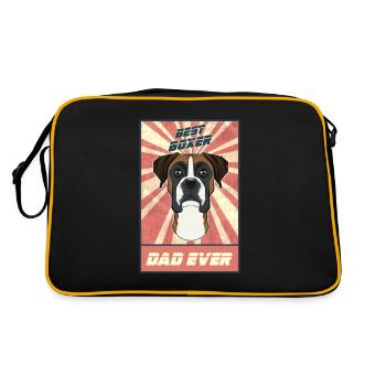 Meilleur père boxeur de tous les temps I Boxer Lover - Sac Retro - noir/or - Dos