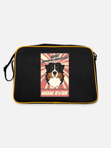 Best Bernese Mountain Dog Mom Ever - Retro Bag - black/gold - Back