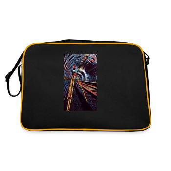 Surveying Underground red - Retro Tasche - Schwarz/Gold - Hinten