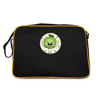 Kiwi joyeux - Sac Retro - noir/or - Dos